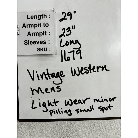 Rustler Shirt Mens Large Red Green Plaid Western Pearl Snap X-Long Tails - Picture 6 of 6